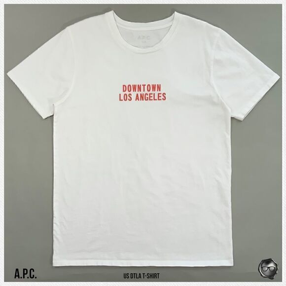 A.P.C. DOWNTOWN LOS ANGELES DTLA T-SHIRT 2017 SEASONAL CAPSULE UNISEX WHITE - Picture 12 of 13